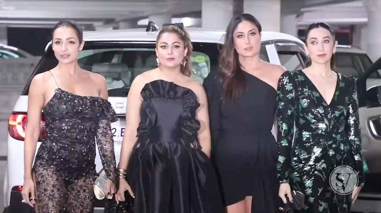 Kareena Kapoor Malaika Arora Karishma Kapoor Farhan-Shibani Post Wedding Bash