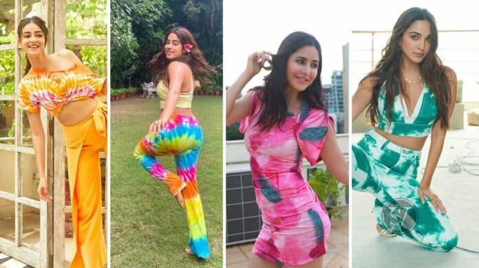 Bollywood Beauties in tie and dye outfits Bollywood Beauties in tie and dye outfits