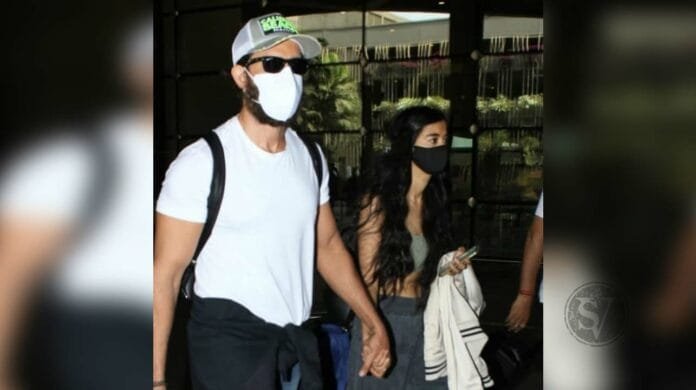 Hritik and saba azad hand holding