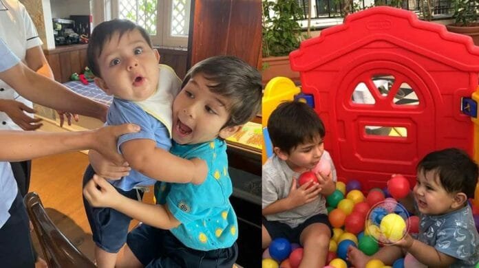 Taimur Inaaya and Jeh cute picture