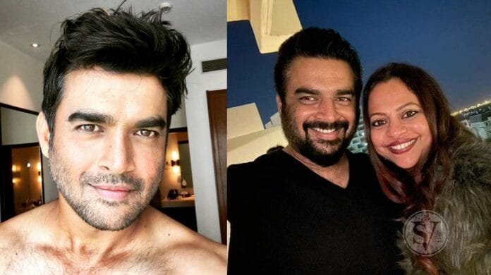 Madhavan with wife
