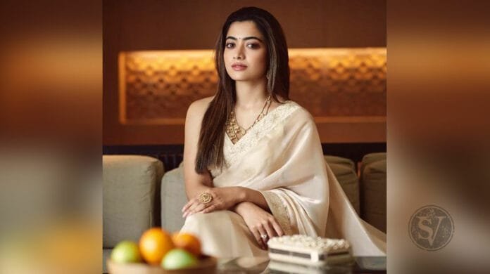 Rashmika Mandanna sexy in a Saree