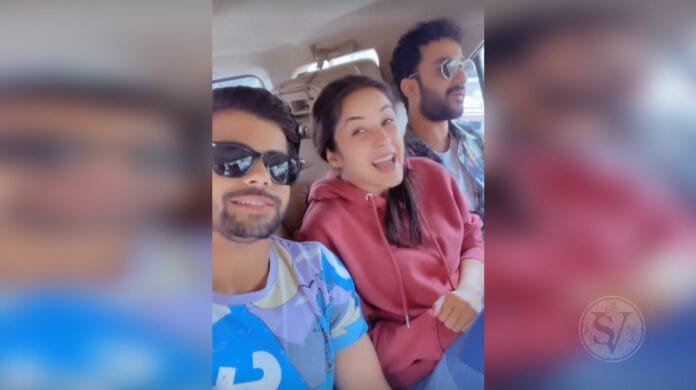 Shehnaaz Gill with Siddharth Nigam and Raghav Juyal