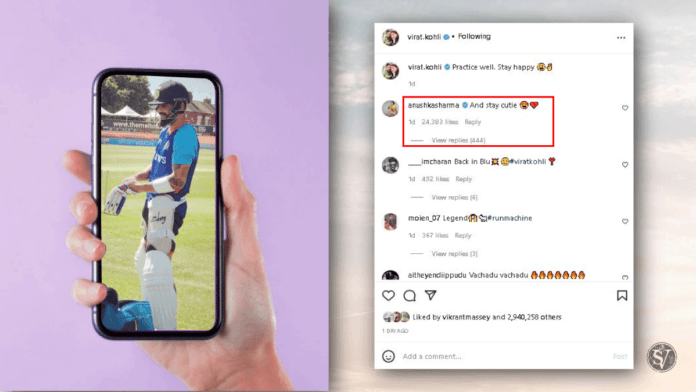 Anushka post for Virat