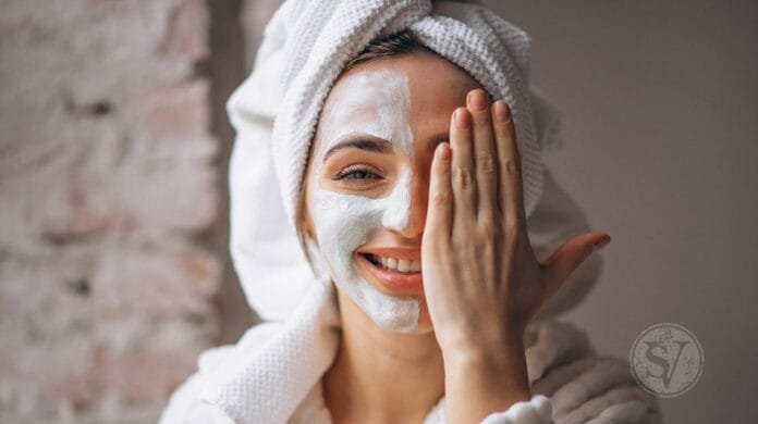 Rice floor face pack