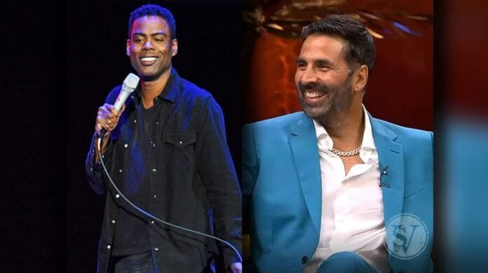 Akshay and Chris Rock