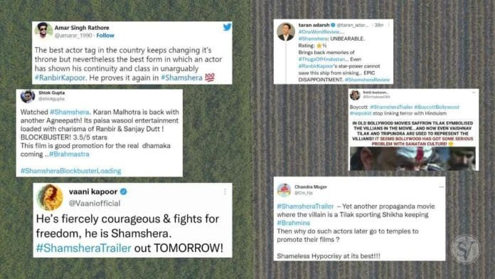 Shamshera Mixed Reviews