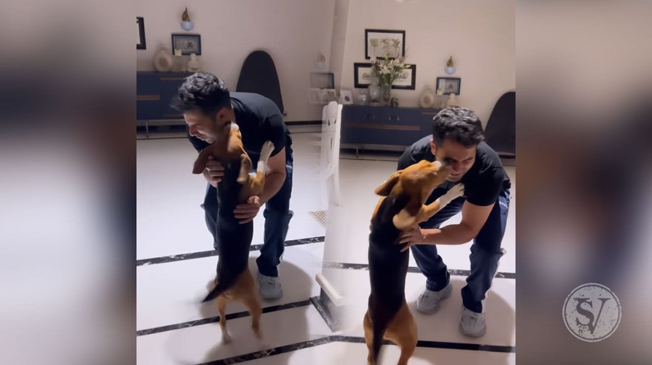 varun with his pet