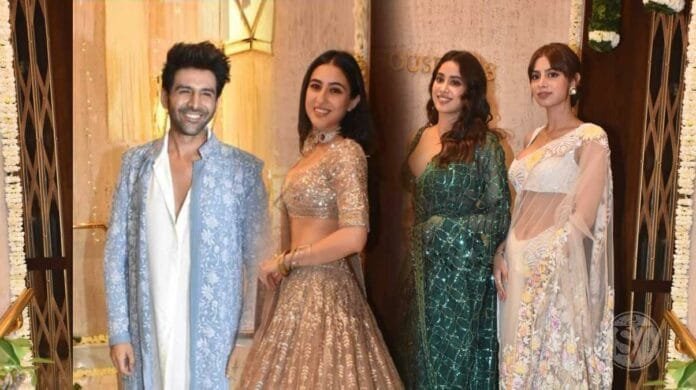 Kartik, Sara and Janhvi