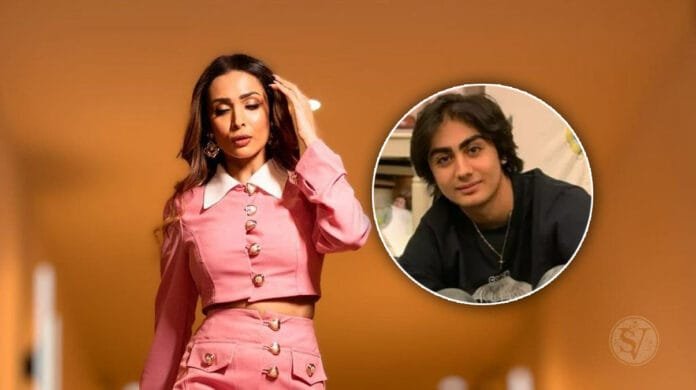 Malaika Arora with Arhaan